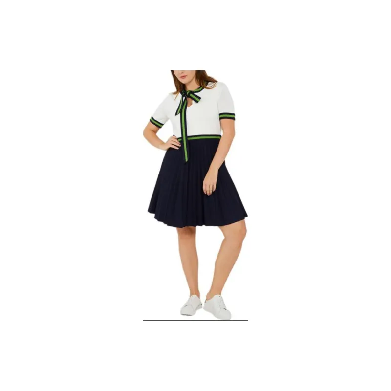 Kate Spade SS24 Short Sleeved Dresses Women's Blue White-2