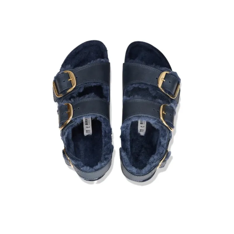 Birkenstock Strap Sandals Flat Women's Blue-3
