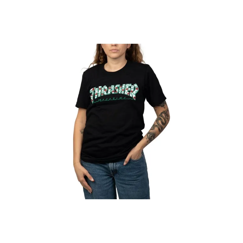 Thrasher T-Shirts Women's Black-1