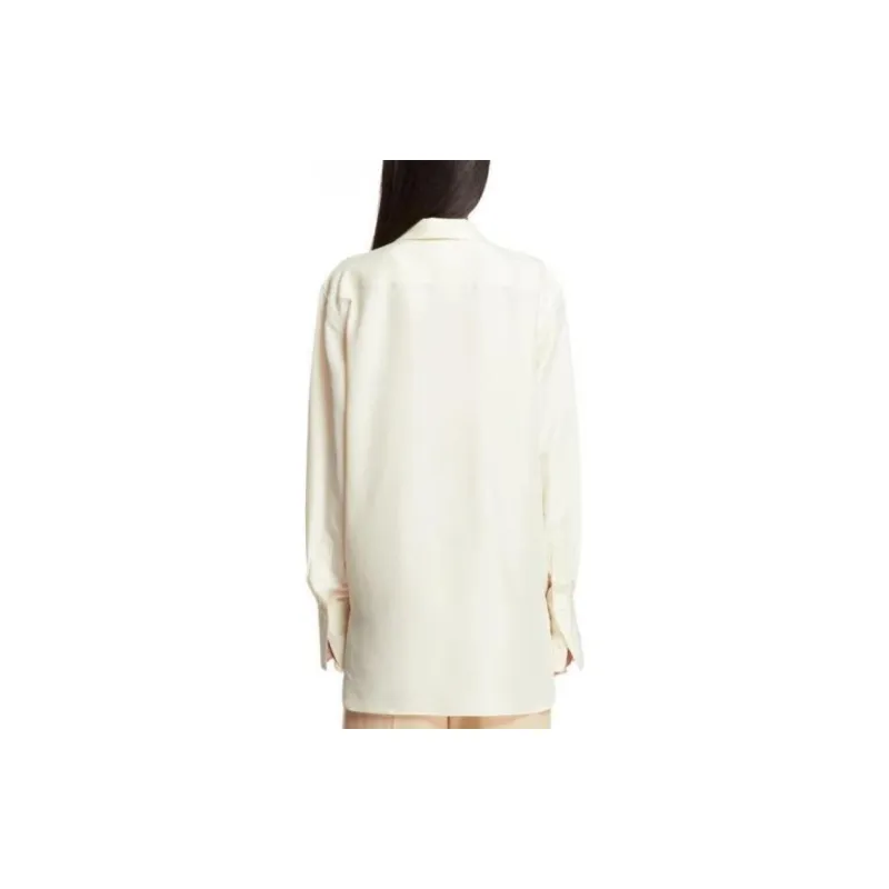 TOTEME Decorative Pleats Long-Sleeved Blouse-4