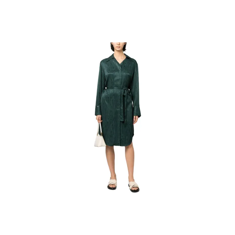 HOLZWEILER Metallic sheen Shirt Dress-1