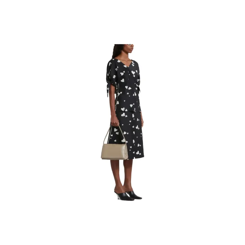 MARNI Heart Printed V Neck Blouse-1