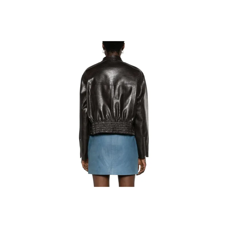 STAND STUDIO Talulla Faux-leather Biker Jacket-1