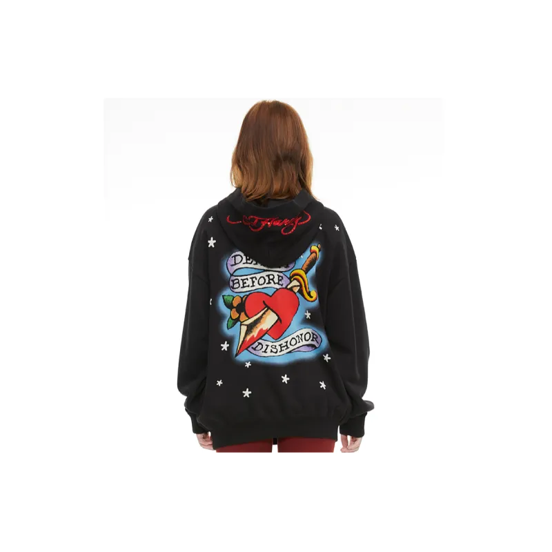 Ed Hardy Sweatshirts Women's Black E1OAW214-2
