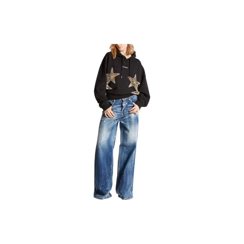 DSQUARED 2 Medium Kinky Wash Traveller Jeans Jeans Women's Marine Blue-2