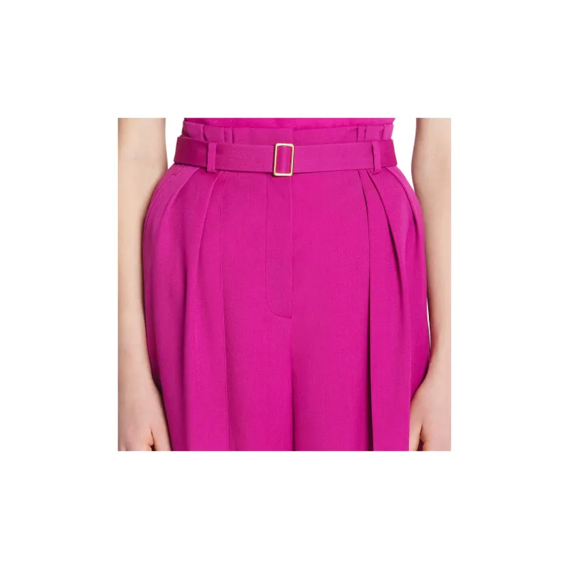 Lanvin Pleated Straight Leg Trousers-4