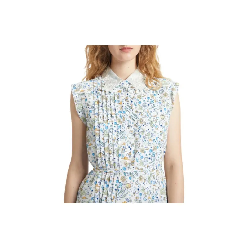 CARVEN Sleeveless Dress Women's White-4