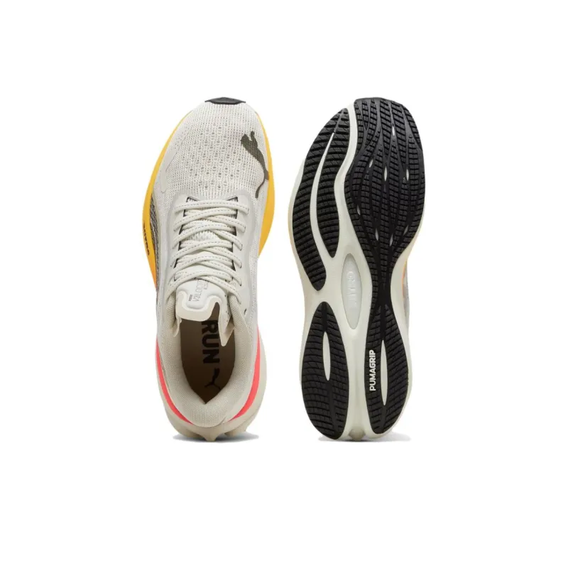 PUMA Velocity Nitro 3 Low Top Running Shoes Women's Gray White-4