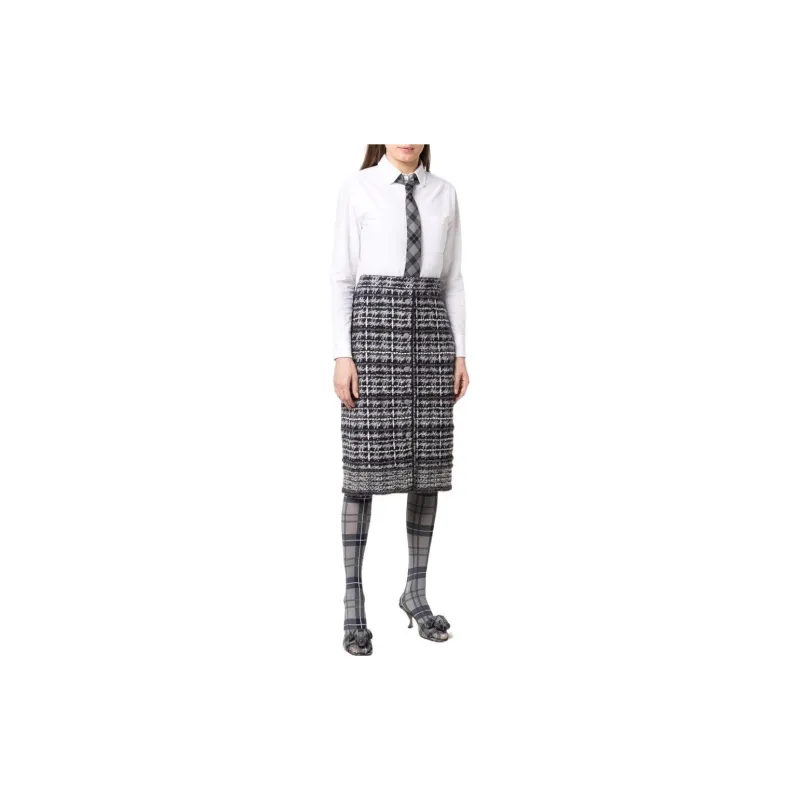 THOM BROWNE Casual Long Skirts Women's Gray-3