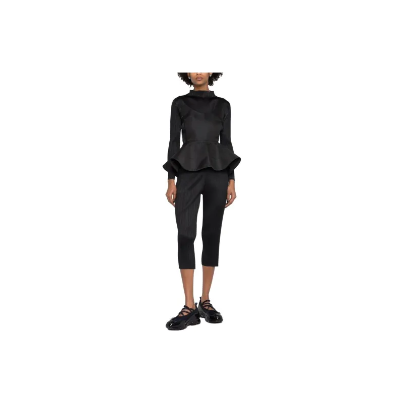 PLEATS PLEASE ISSEY MIYAKE SS23 Casual Pants Women's Black-1