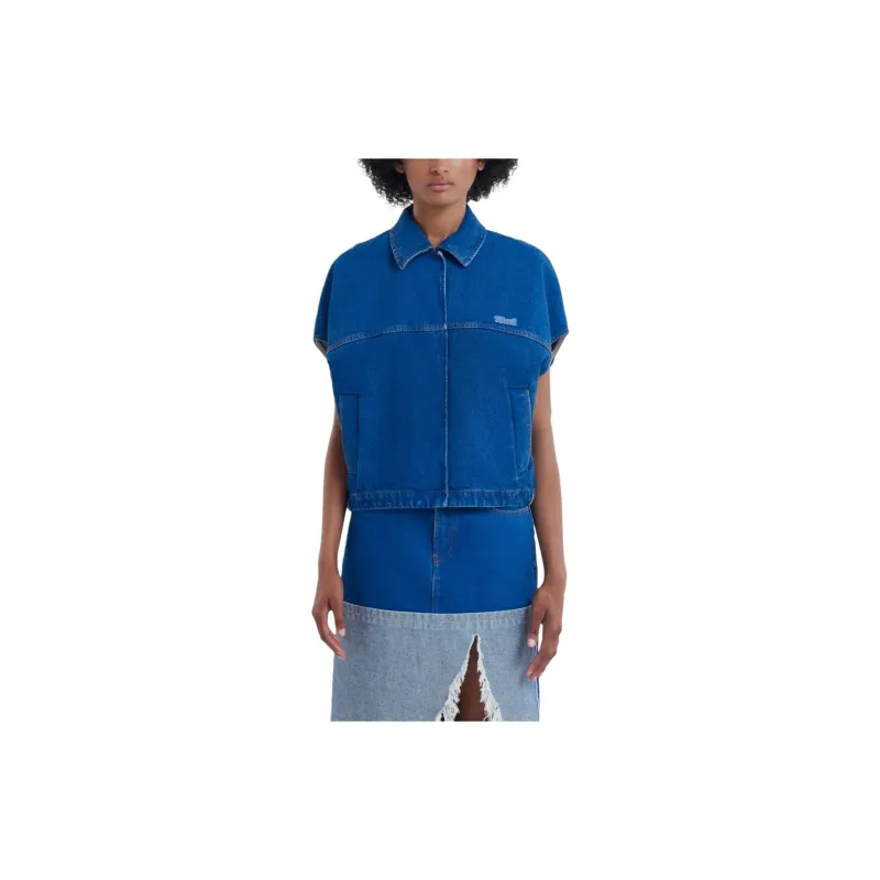 MARNI Sleeveless Denim Gilet-1