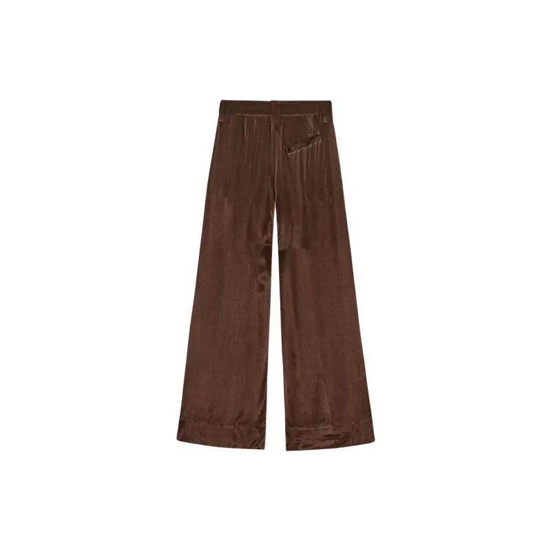 GANNI Casual Pants Women's Brown-1