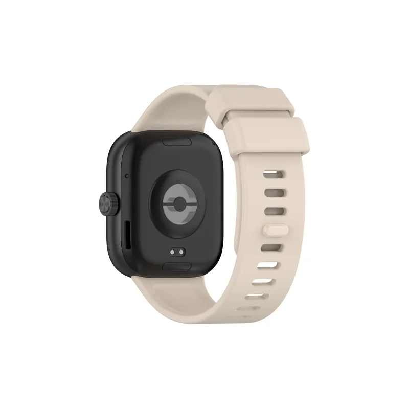 FZRT Xiaomi Red Beige Compatibility Watch Band Quick Release Silicone One Piece Strap Silicone Material-5