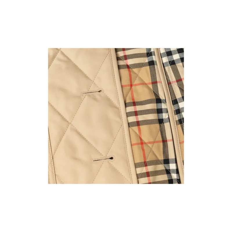 Burberry Diamond Quilted Buttoned Jacket-9