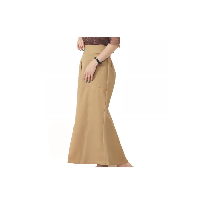 Beams Casual Long Skirts Women's Beige-3