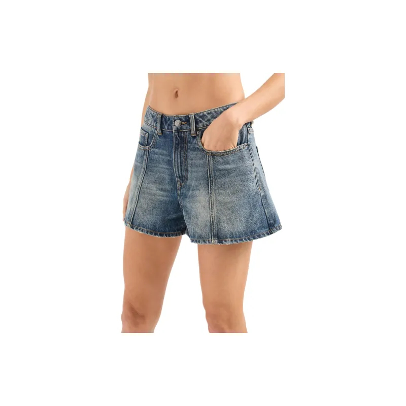 ARMANI EXCHANGEAE SS24 Denim Shorts Women's Indigo-4