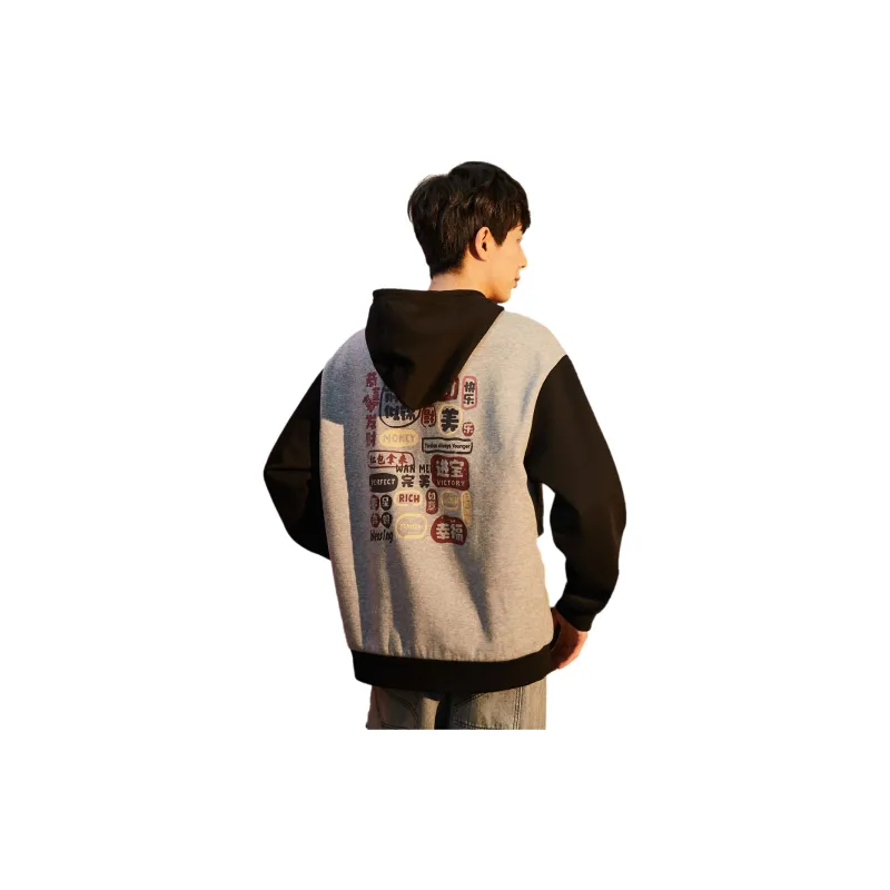 Tonlion Sweatshirts Unisex Men's/Heather Gray-1