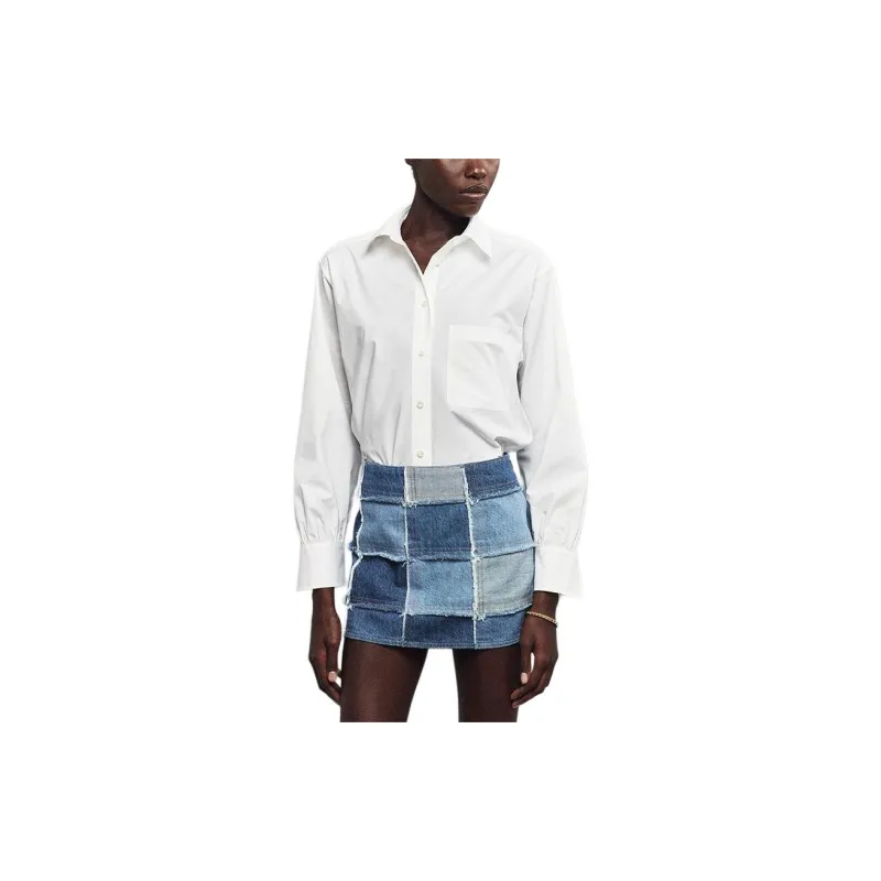 FRAME The 70's Patchwork Mini Skirt-2