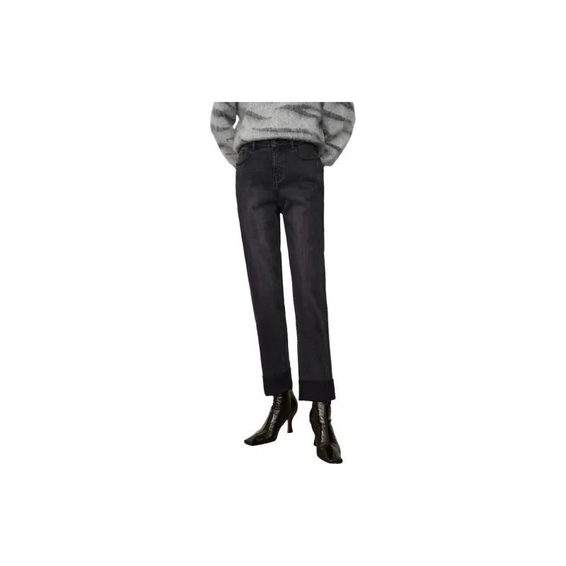 JZ. ANNAKRO Jeans Women's Plain Black-1