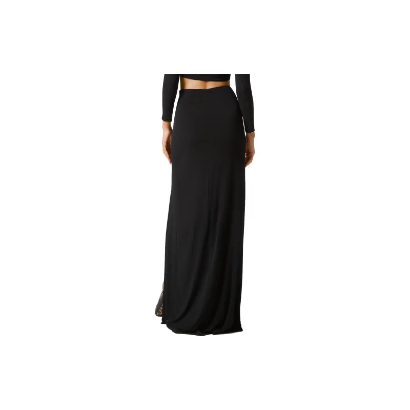 PHILIPP PLEIN Ruched Maxi Skirt-3
