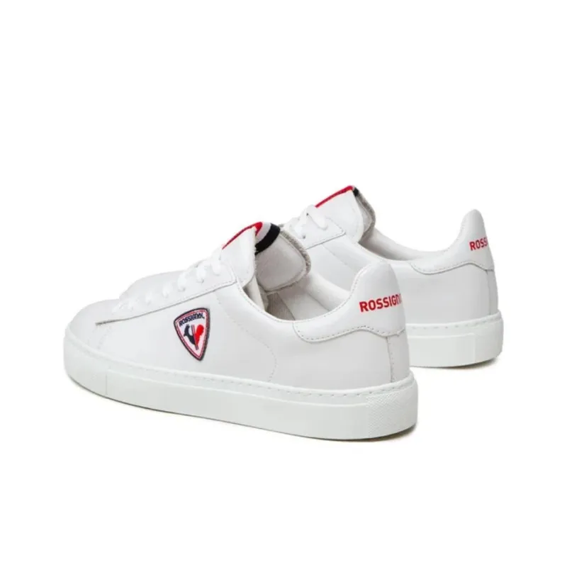 ROSSIGNOL Anti-Slip Wear-Resistant Low-Top Skateboard Shoes Unisex White-4