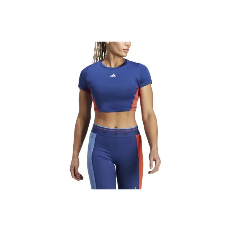 Adidas Crop Tops Women's Blue-2