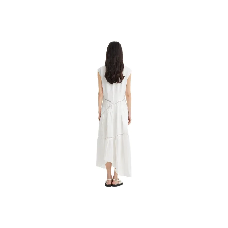 FRAME SS24 Sleeveless Dress Women's White-2