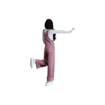 You Cow Me Pants Overalls Women's Rubber Pink