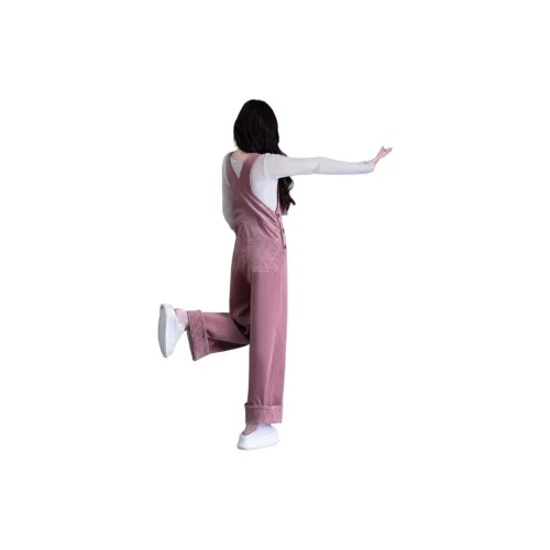 You Cow Me Pants Overalls Women's Rubber Pink