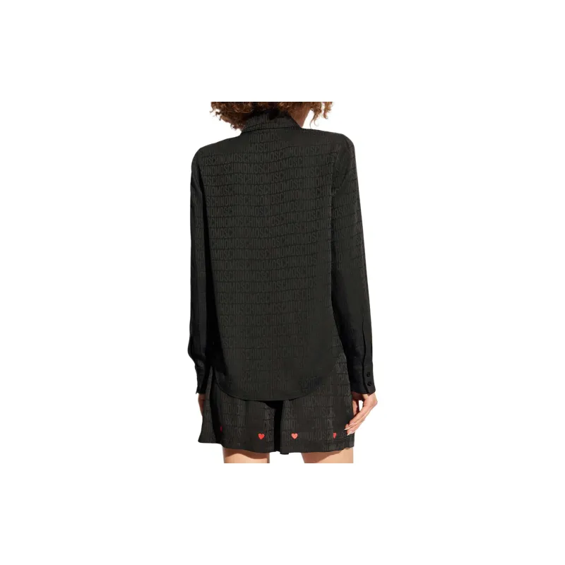 MOSCHINO Monogrammed Long Sleeved Shirt-2