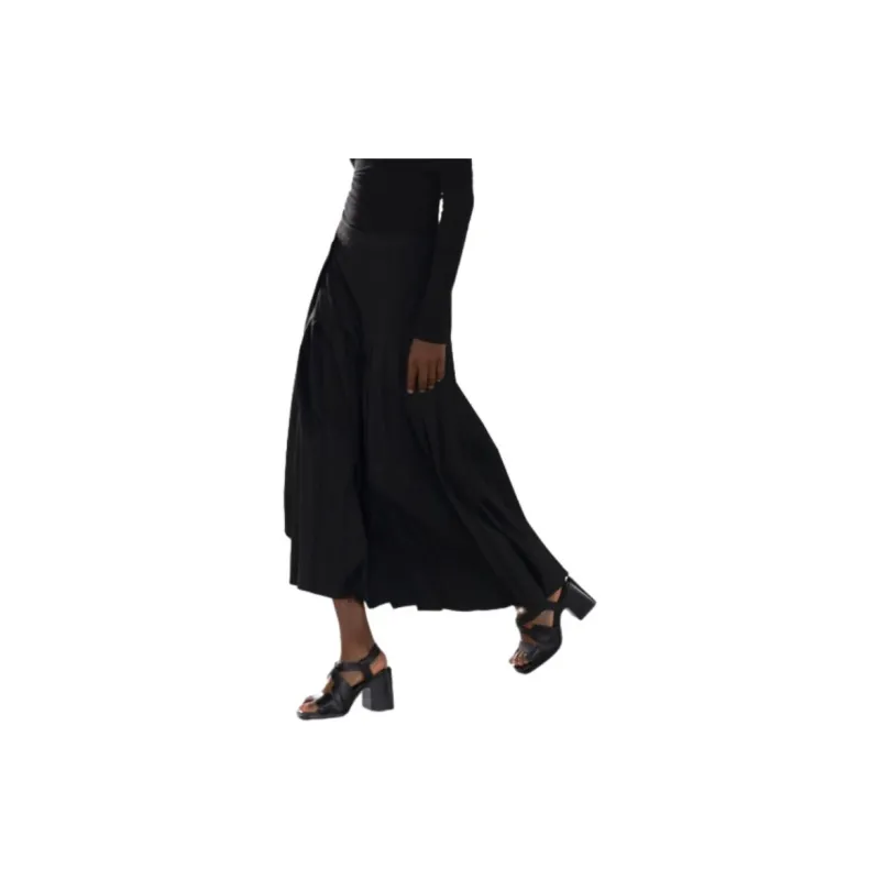 ZARA Casual Long Skirts Women's Black-3