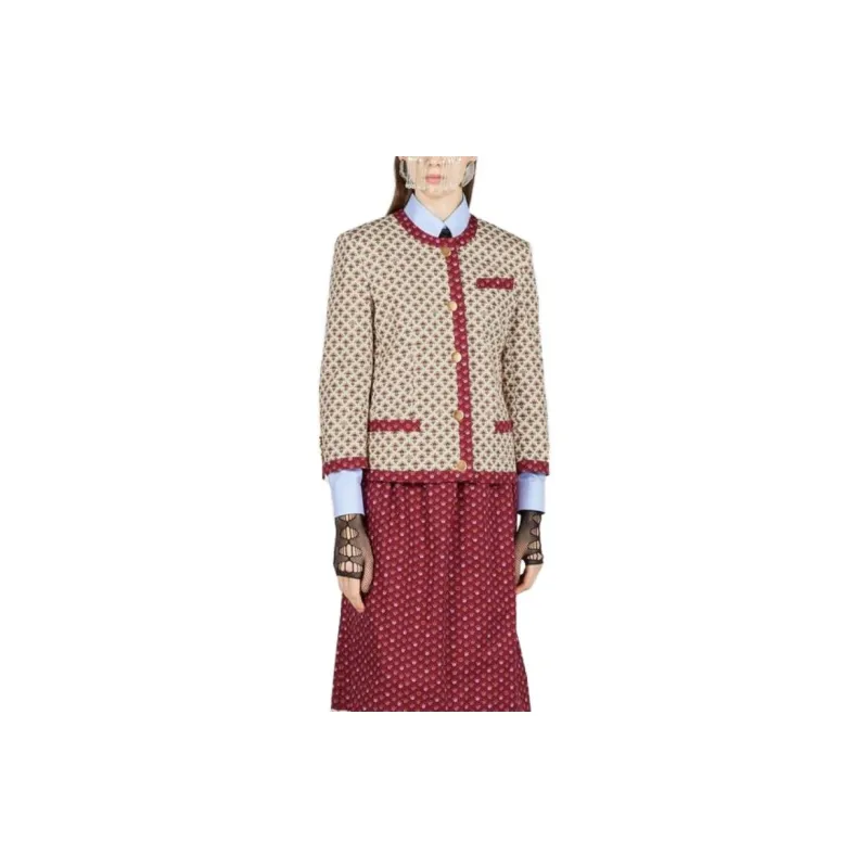 GUCCI Jackets Women's Red-3