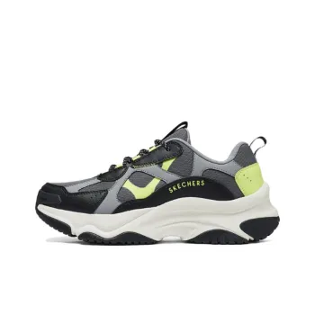Skechers Street Anti Slip Wear Resistant Low Top Chunky Sneakers Men's Black