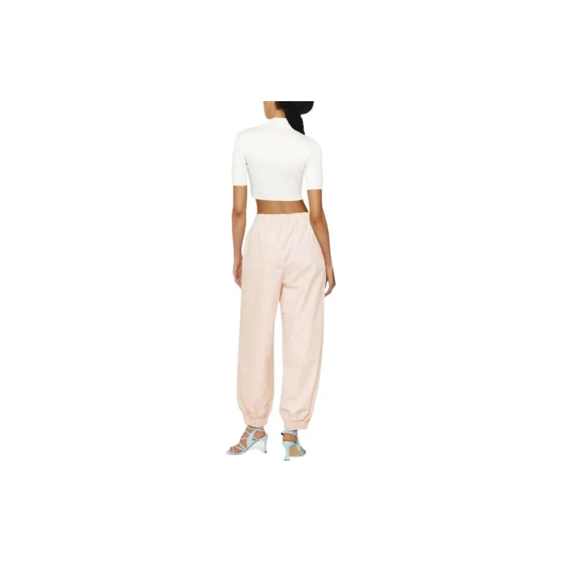 FENDI Knitted Sweatpants Women's Pink-3