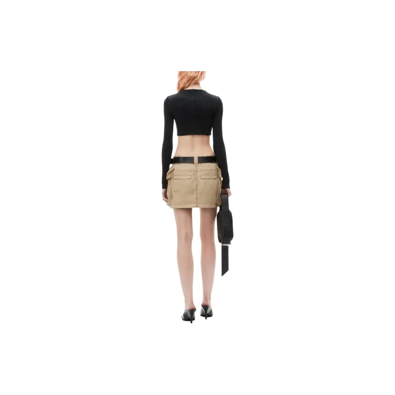 Alexander Wang Cropped Long Sleeve Top-1