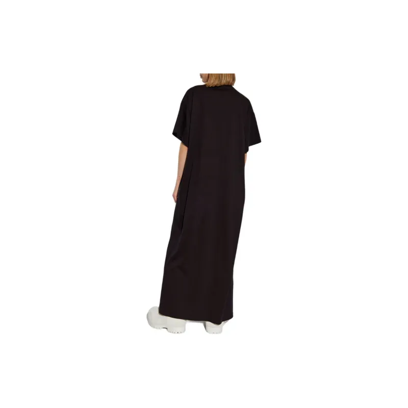 Balenciaga Logo Embroidered T-Shirt Maxi Dress-2