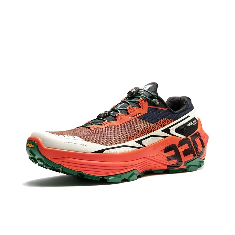 KAILAS FUGA Cushioning, Wear Resistant Low Top Running Shoes Men's Fuga Orange/Unbleached Original Color/Navy Blue-1
