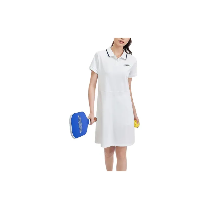 Skechers Short Sleeved Dress Women's Bright White-1
