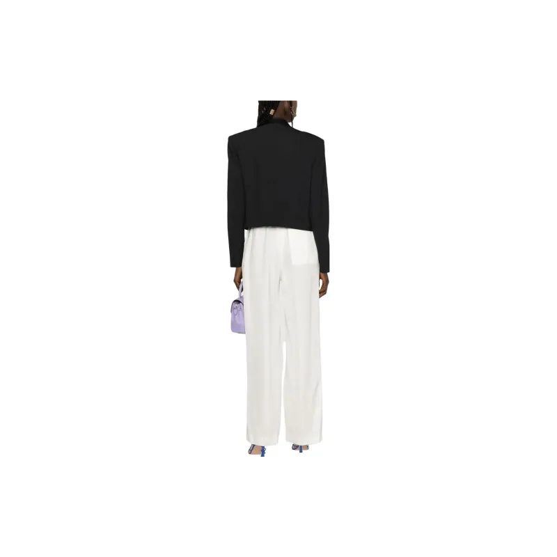 CASABLANCA High Waist Wide Leg Trousers-2