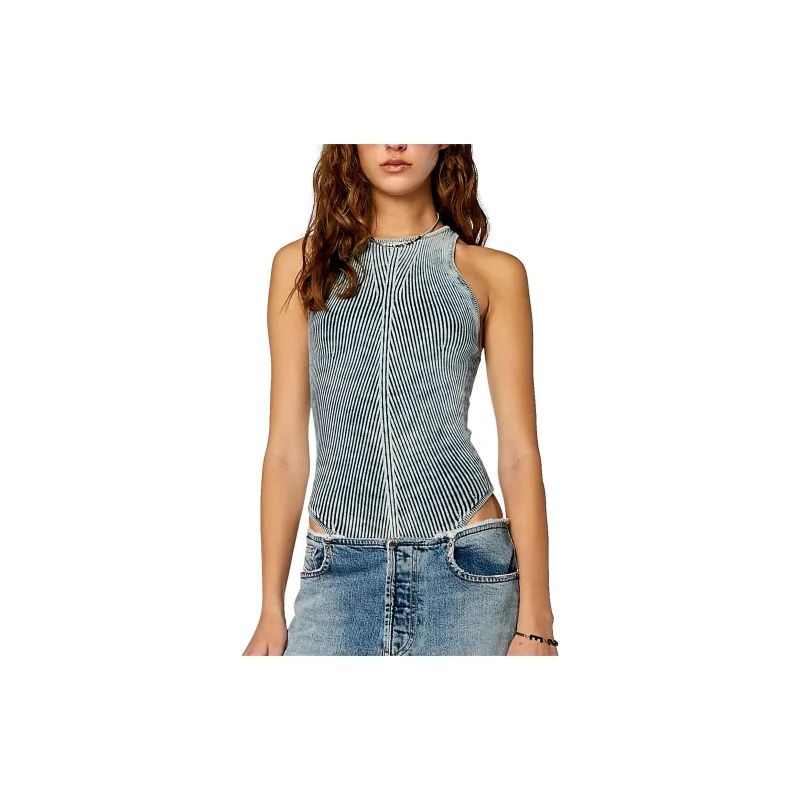DIESEL M Tansy Sleeveless Denim Bodysuit-2