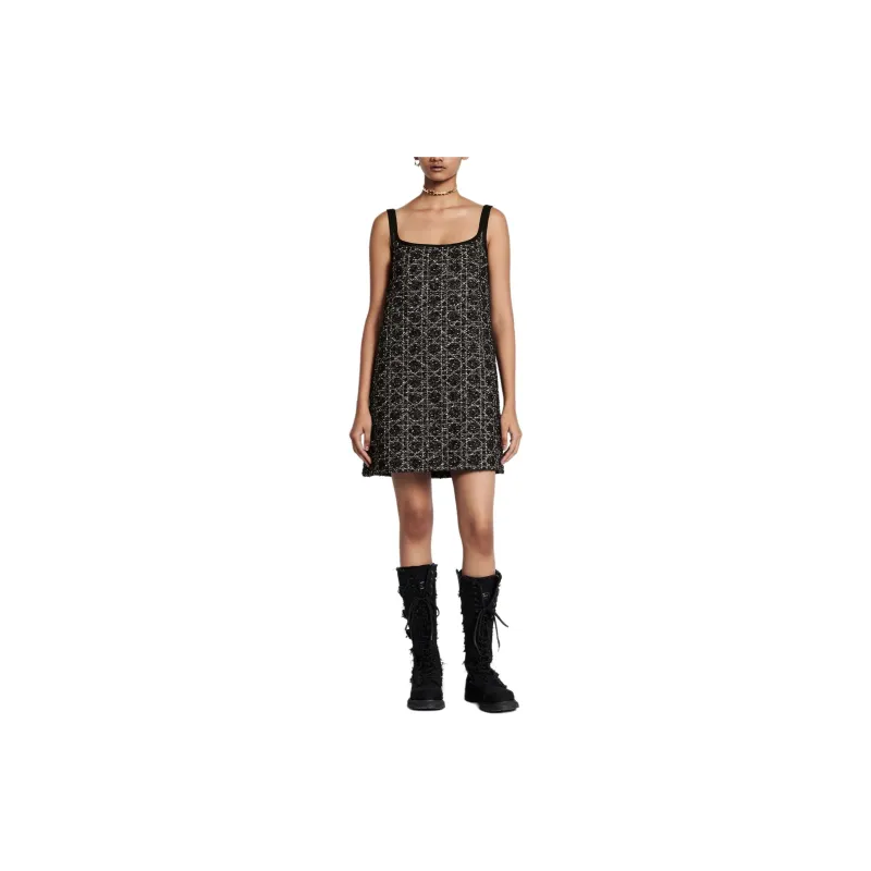 DIOR Slip Dresses Women's Black-2