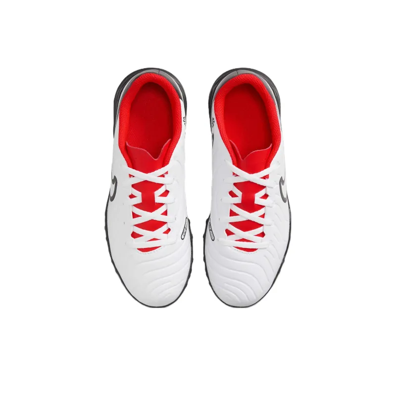 Nike Tiempo Legend 10 Club Anti-Slip Wear-Resistant Low-Top Kids' Soccer Shoes White Black Red Kids'-3