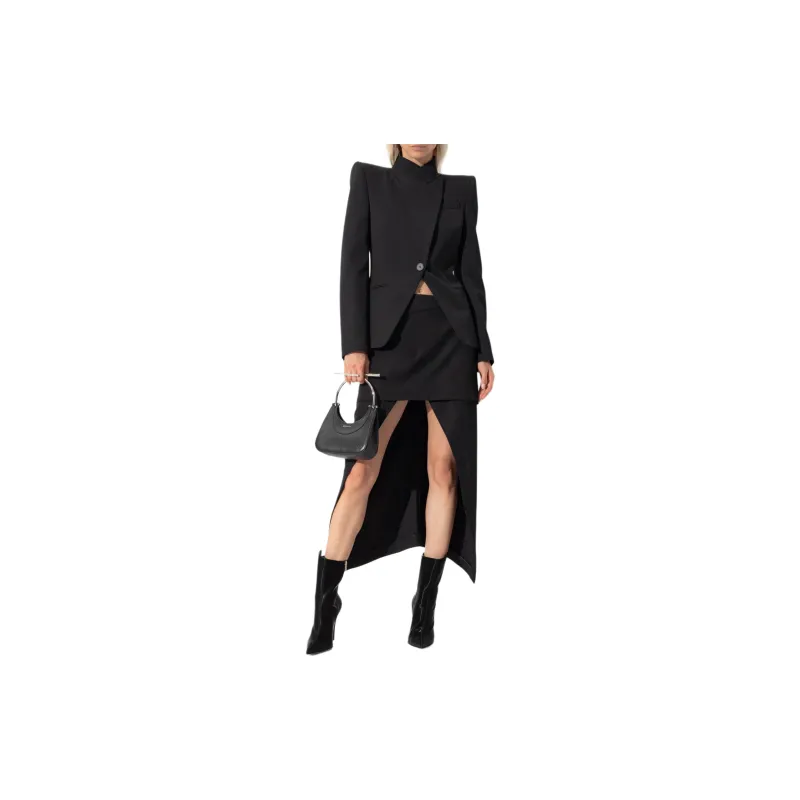 Alexander McQueen Asymmetric Midi Skirt-3
