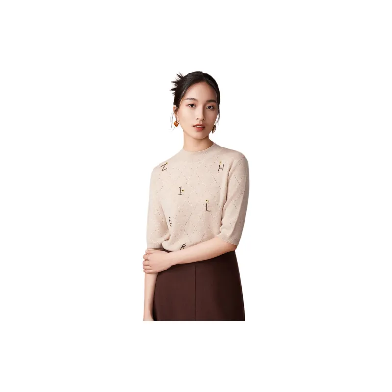 BBLLUUEE Sweater Women's Vanilla Apricot-3