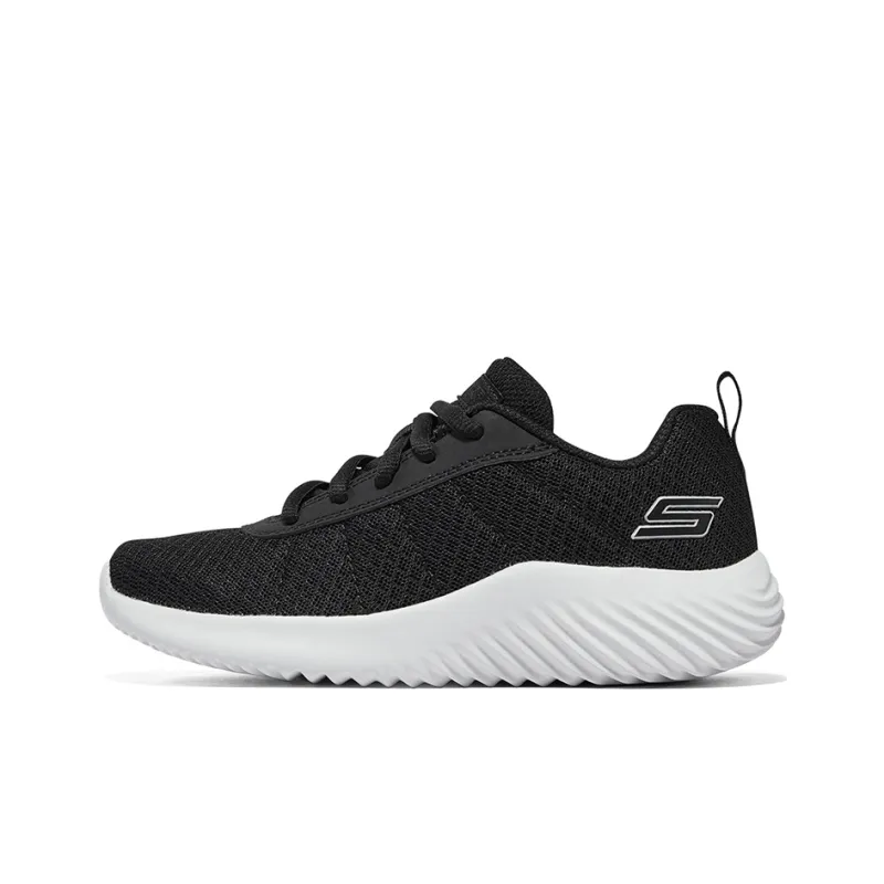Skechers Boys Slip-Resistant Cushioning Wear-Resistant Low-Top Kids' Running Shoes Black Teenagers-0