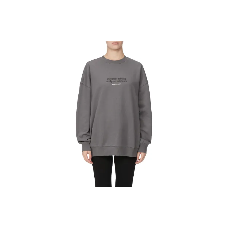 MUSIUM DIV Crew Neck Loose Fit Sweatshirt Women's-5