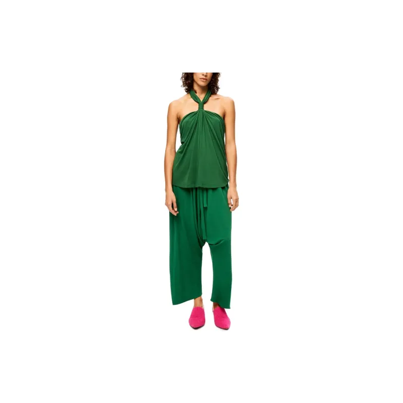 LOEWE Balloon Trousers 'Forest Green'-1
