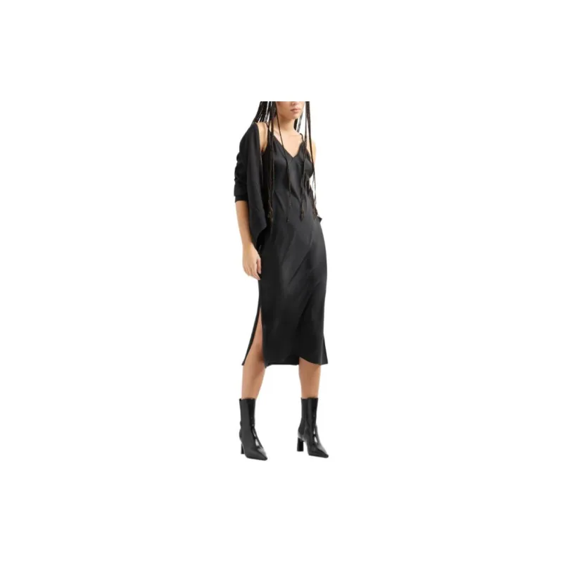 ARMANI EXCHANGE V neck Slip Dress-2