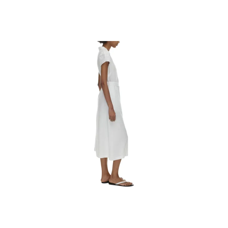 ARITZIA Wilfred Shirt Linen Dress Short-Sleeved Dresses Women's White/White-4