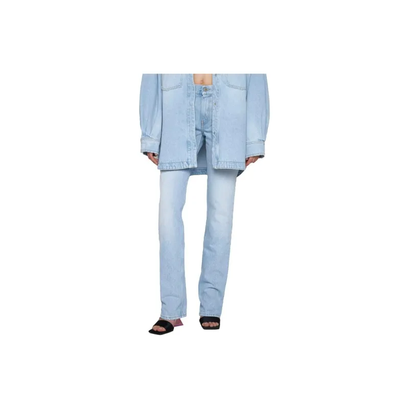 The Attico Straight Leg Girlfriend Jeans-2